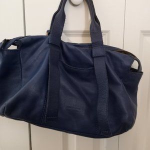 Blue Lucky Brand Leather Satchel